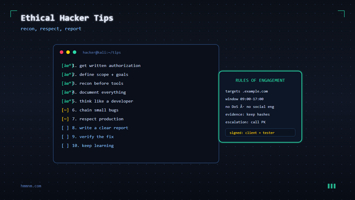 Read more about the article 10 Essential Tips for Aspiring Ethical Hackers