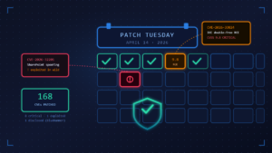 Read more about the article Microsoft April 2026 Patch Tuesday: 168 Vulnerabilities, Active Zero-Days, and What You Need to Know