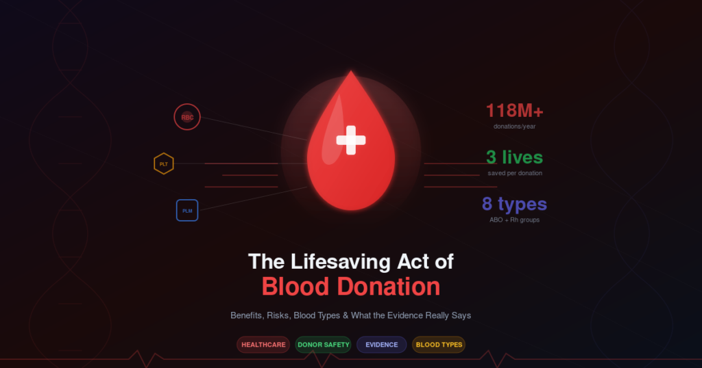 The Lifesaving Act of Blood Donation: Benefits, Risks and Evidence