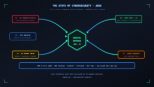 Read more about the article The State of Cybersecurity in 2026: Five Trends Reshaping Digital Defense
