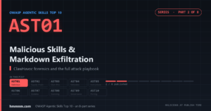 Read more about the article 3 Lines of Markdown: Inside AST01 Malicious Agent Skills (ClawHavoc Case Study)