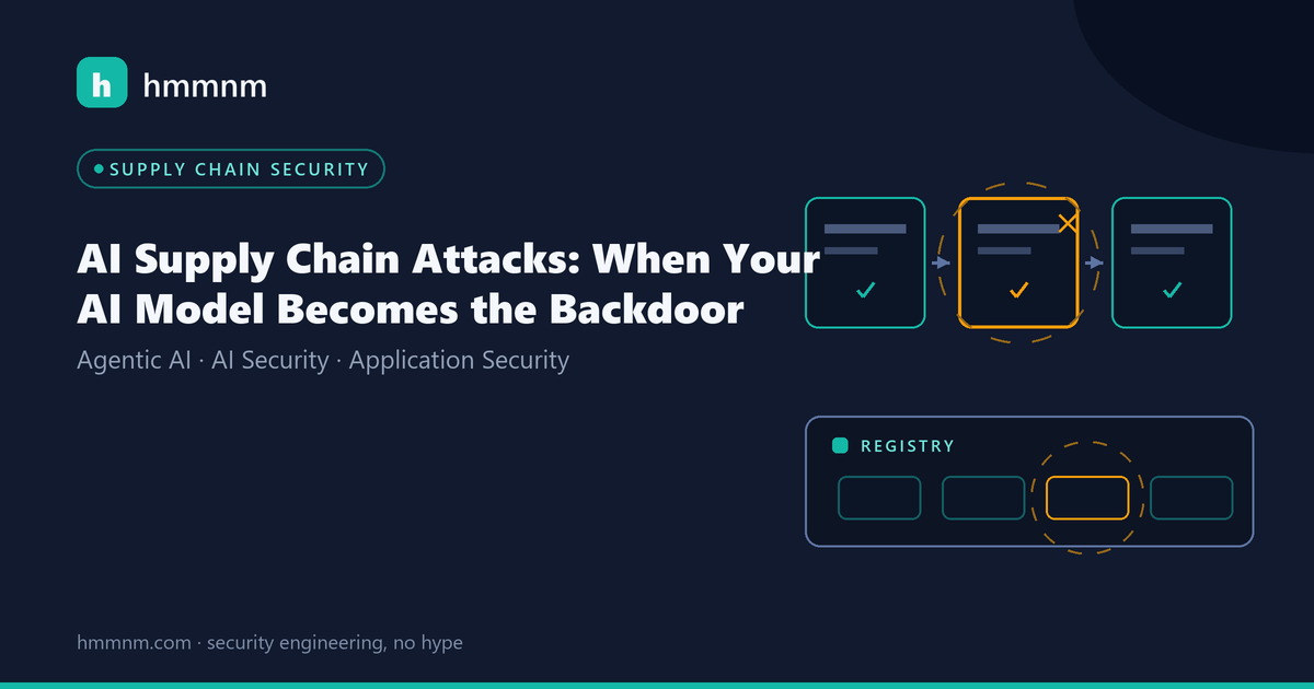 Read more about the article AI Supply Chain Attacks: When Your AI Model Becomes the Backdoor