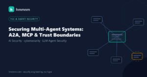 Read more about the article Securing Multi-Agent Systems: A2A, MCP & Trust Boundaries