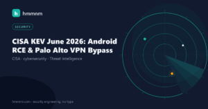 Read more about the article CISA KEV June 2026: Android RCE & Palo Alto VPN Bypass