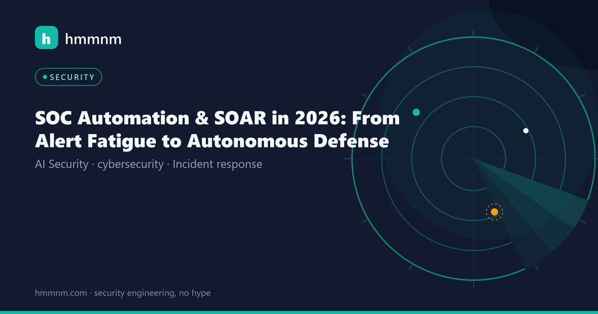 Read more about the article SOC Automation & SOAR in 2026: From Alert Fatigue to Autonomous Defense