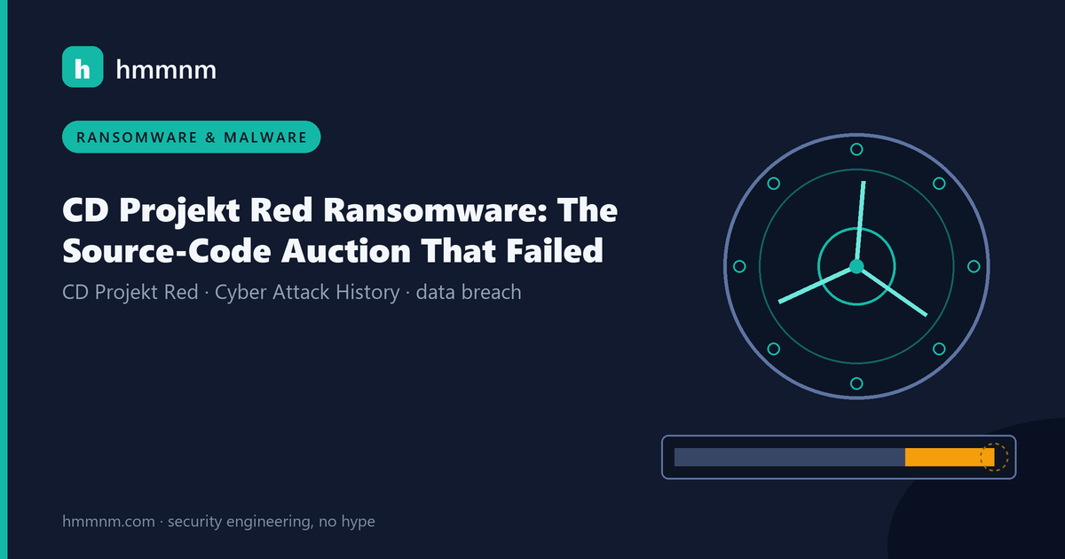 Read more about the article CD Projekt Red Ransomware: The Source-Code Auction That Failed