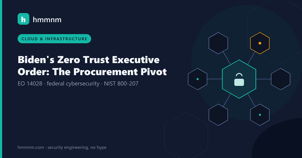 Read more about the article Biden’s Zero Trust Executive Order: The Procurement Pivot
