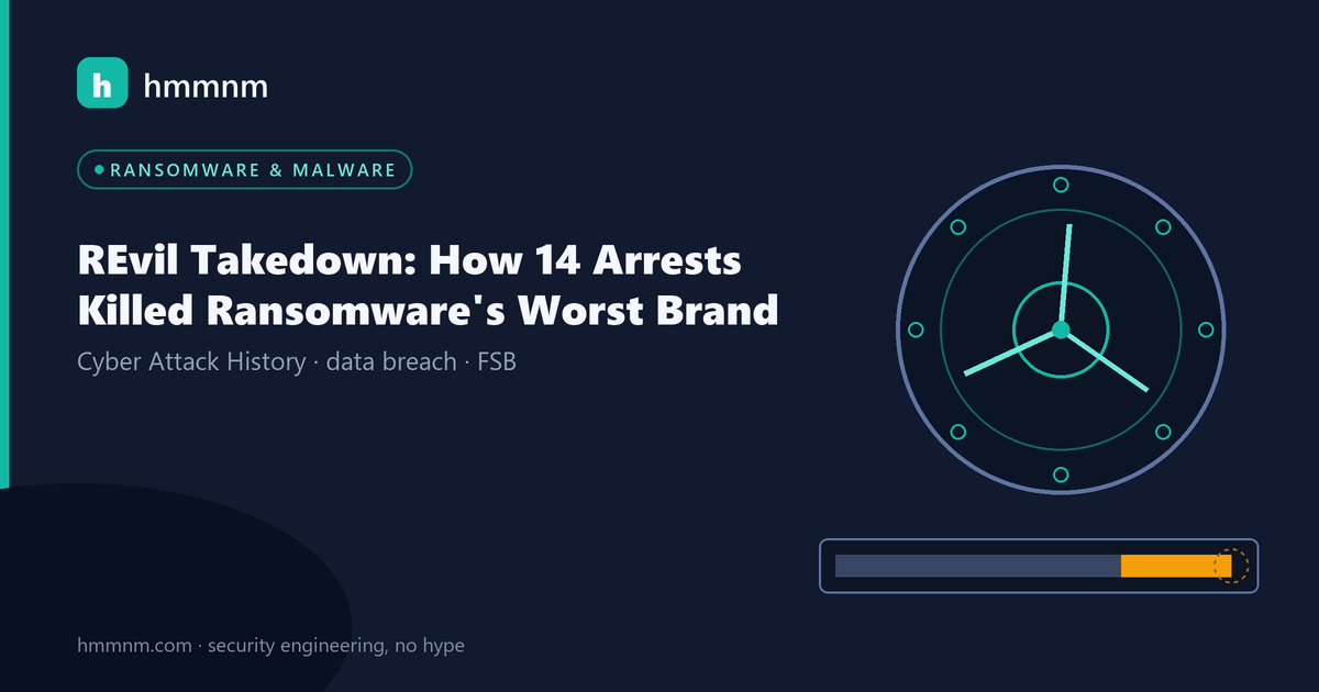 Read more about the article REvil Takedown: How 14 Arrests Killed Ransomware’s Worst Brand