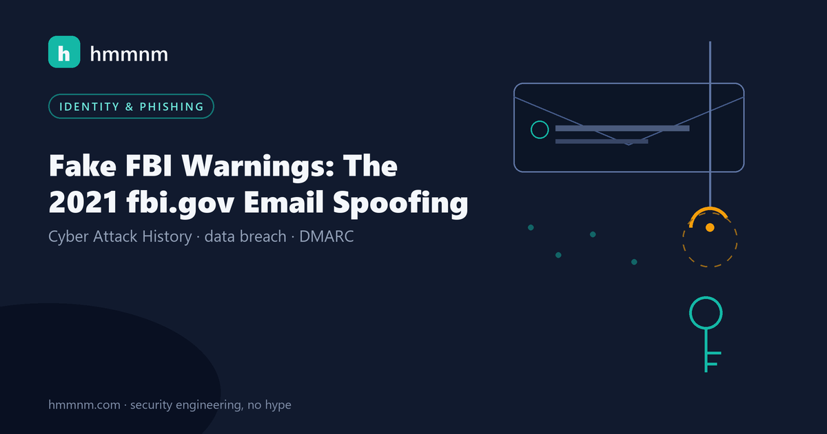 Read more about the article Fake FBI Warnings: The 2021 fbi.gov Email Spoofing