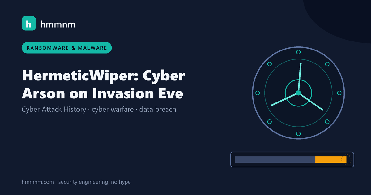 Read more about the article HermeticWiper: Cyber Arson on Invasion Eve