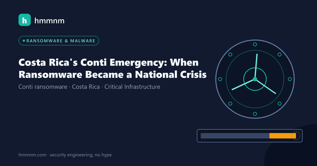 Read more about the article Costa Rica’s Conti Emergency: When Ransomware Became a National Crisis