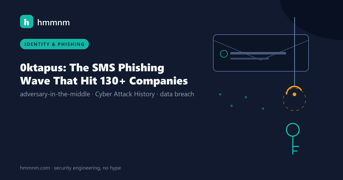 Read more about the article 0ktapus: The SMS Phishing Wave That Hit 130+ Companies