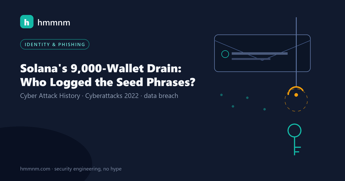 Read more about the article Solana’s 9,000-Wallet Drain: Who Logged the Seed Phrases?