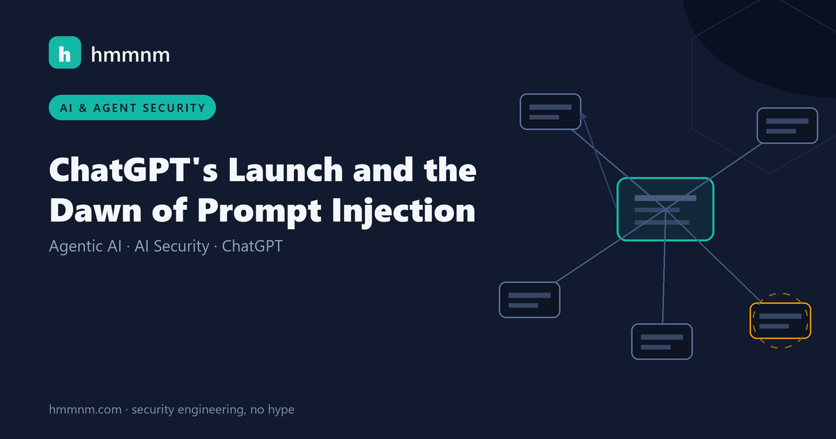 Read more about the article ChatGPT’s Launch and the Dawn of Prompt Injection
