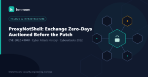 Read more about the article ProxyNotShell: Exchange Zero-Days Auctioned Before the Patch