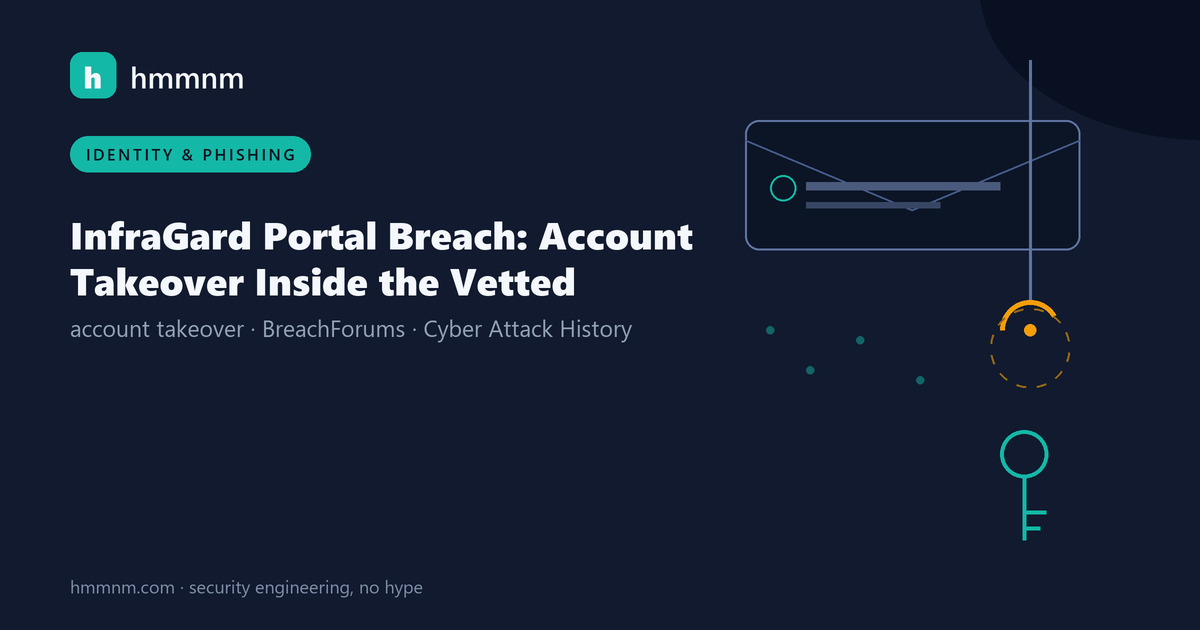 Read more about the article InfraGard Portal Breach: Account Takeover Inside the Vetted