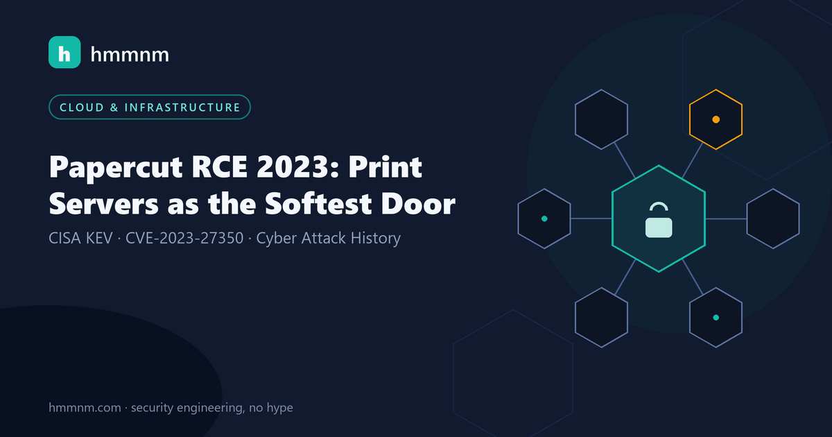 Read more about the article Papercut RCE 2023: Print Servers as the Softest Door