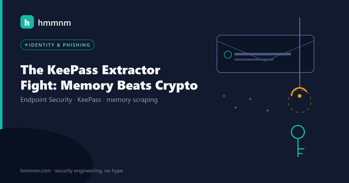 Read more about the article The KeePass Extractor Fight: Memory Beats Crypto