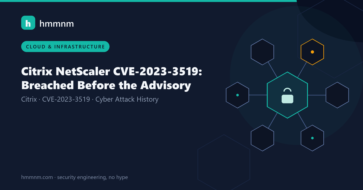 Read more about the article Citrix NetScaler CVE-2023-3519: Breached Before the Advisory