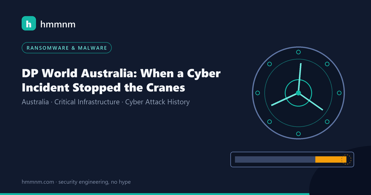 Read more about the article DP World Australia: When a Cyber Incident Stopped the Cranes