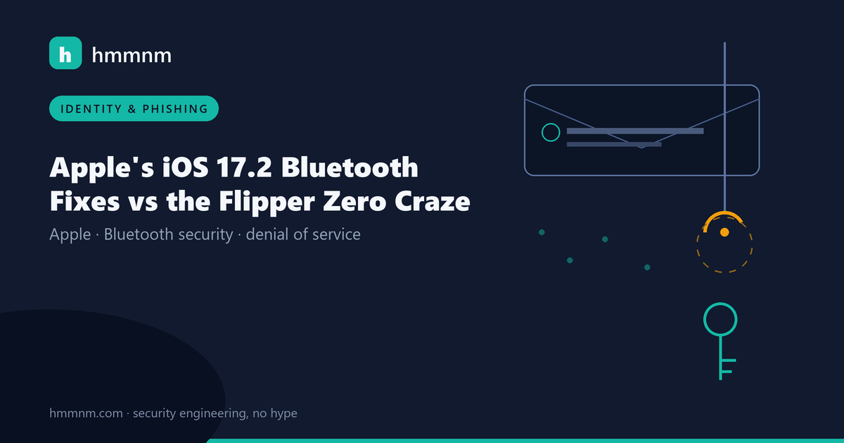 Read more about the article Apple’s iOS 17.2 Bluetooth Fixes vs the Flipper Zero Craze
