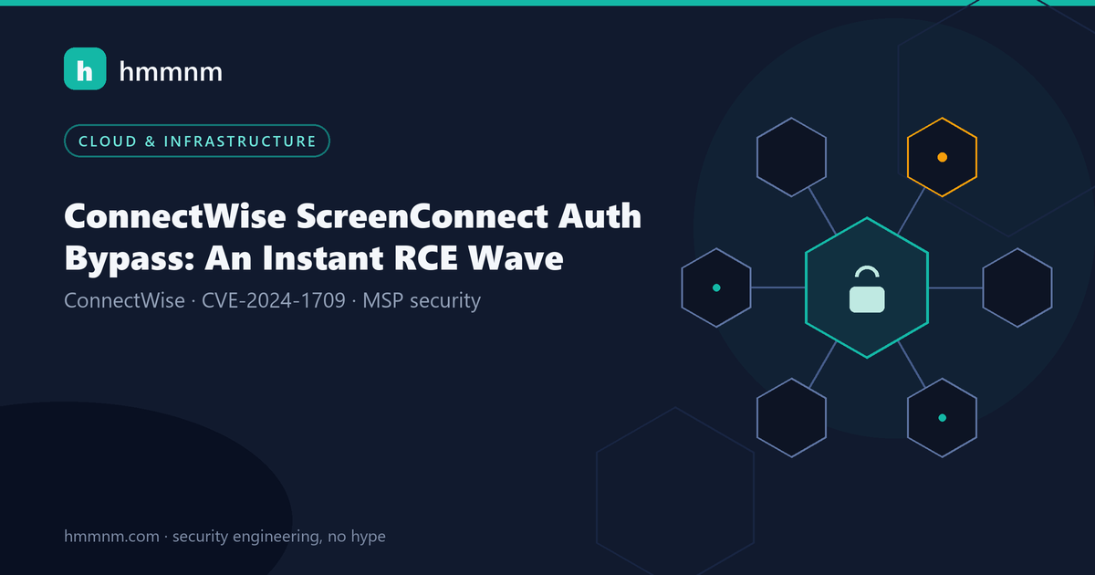 Read more about the article ConnectWise ScreenConnect Auth Bypass: An Instant RCE Wave