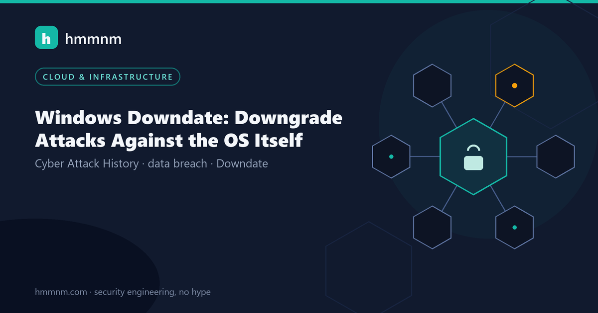 Read more about the article Windows Downdate: Downgrade Attacks Against the OS Itself