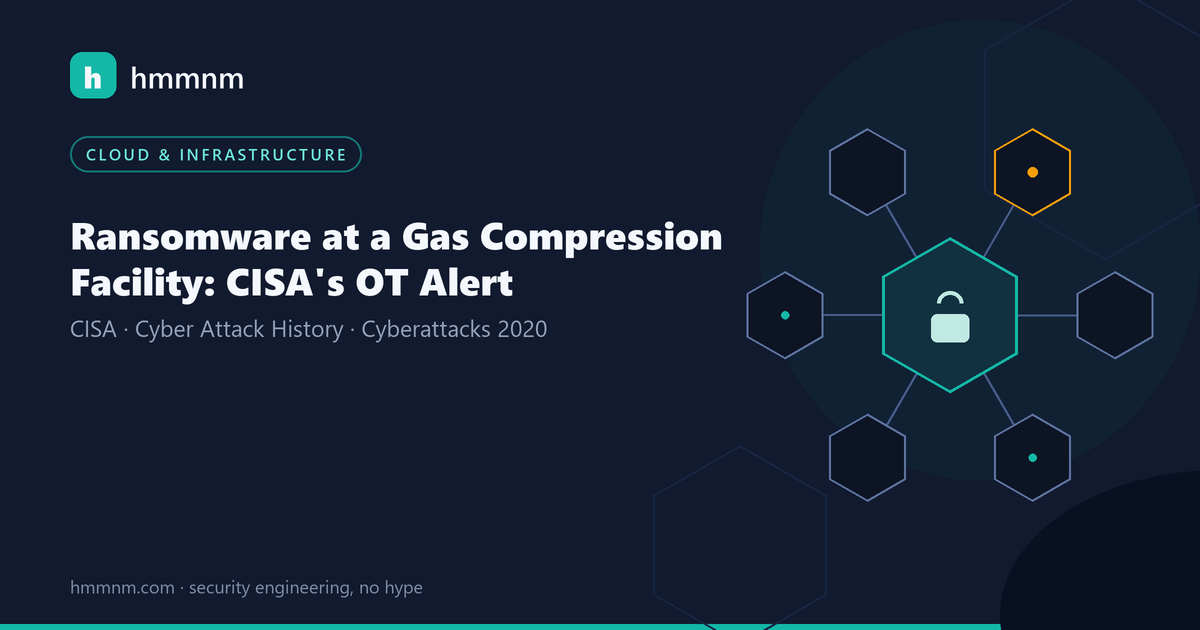 Read more about the article Ransomware at a Gas Compression Facility: CISA’s OT Alert