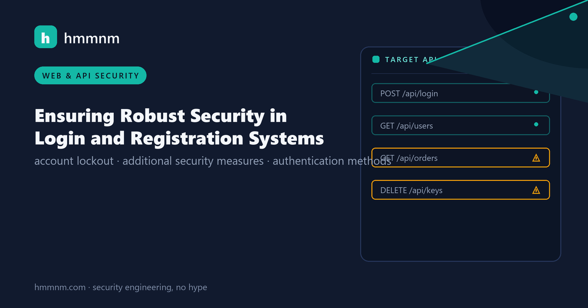 Read more about the article Ensuring Robust Security in Login and Registration Systems