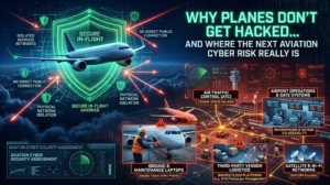 Read more about the article Why Planes Don’t Get Hacked — And Where the Next Aviation Cyber Risk Really Is