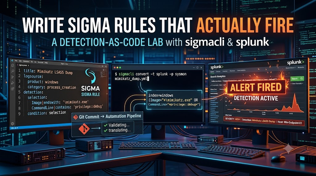 Write Sigma Rules That Actually Fire: A Detection-as-Code Lab with SigmaCLI and splunk-react