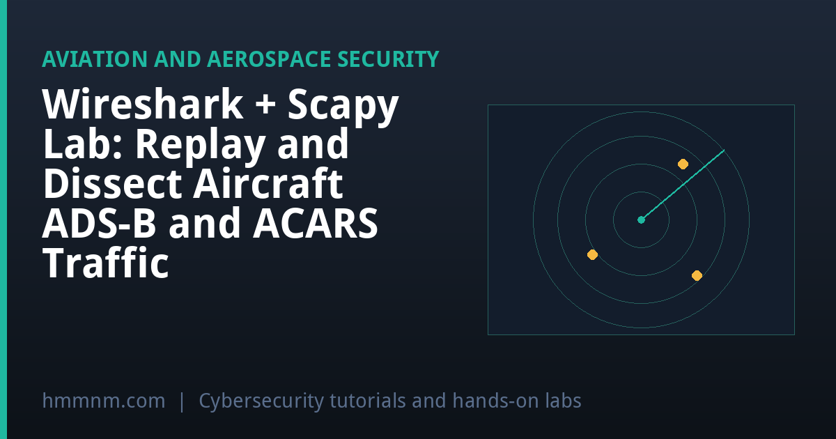 Read more about the article Wireshark + Scapy Lab: Replay and Dissect Aircraft ADS-B and ACARS Traffic