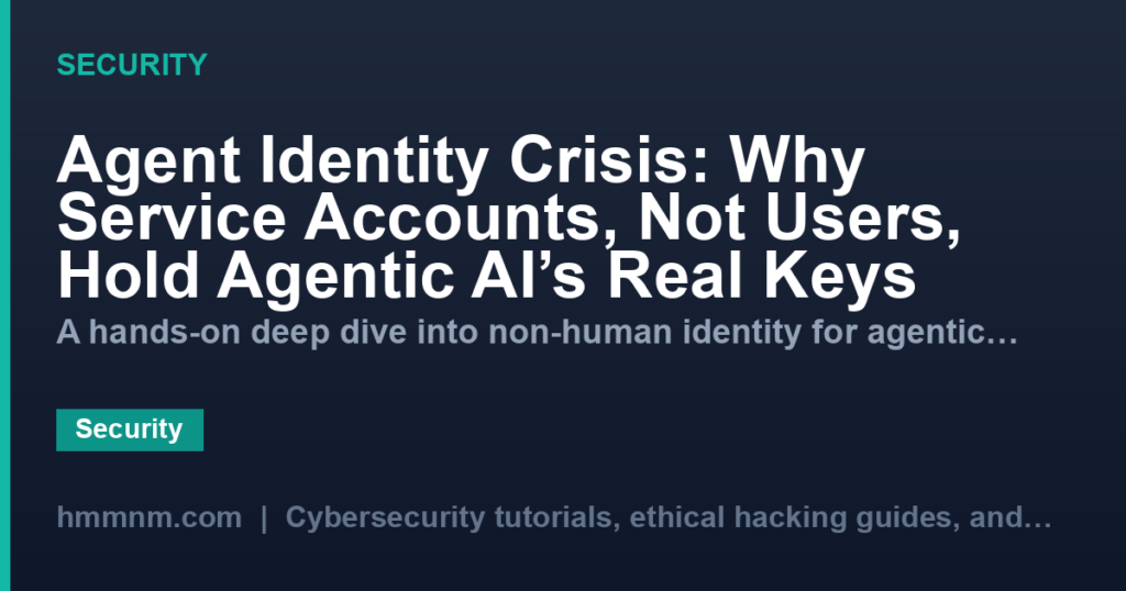 Agent Identity Crisis: Why Service Accounts, Not Users, Hold Agentic AI’s Real Keys